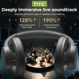 HTC Open-Ear Wireless Headphones | Bluetooth V6.0 Foldable AI Translator