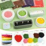 Candle Making Kit 5 Colors Granulated Sand Wax 500g + 20 Wicks
