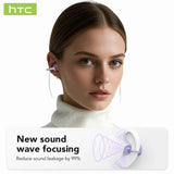 HTC OWS Wireless Ear Clip Earbuds | Bluetooth V6.0 Headphones w/ AI Translator & Noise Reduction