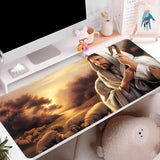Inspirational Faith Mouse Pad – Office Desk Accessory – Motivational Bible Art – Christian Gift Idea