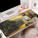 Inspirational Faith Mouse Pad – Office Desk Accessory – Motivational Bible Art – Christian Gift Idea