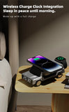 4-in-1 Car Wireless Charger with Clock for iPhone & Apple Watch AirPods