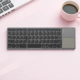 Mini Foldable Bluetooth Keyboard w/ Touchpad for Android iOS Windows PC