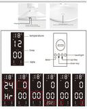 LED Clock Table Lamp