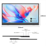 15.6" Portable Gaming Monitor | 1080P Extended Display for Laptop/Phone/Switch/PS5