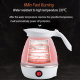 Foldable Portable 600ML Travel Electric Kettle