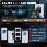 Universal Car Diagnostic Scan Tool AD20 Mini Bluetooth 5.0 OBD2 Scanner