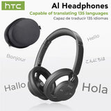 HTC Open-Ear Wireless Headphones | Bluetooth V6.0 Foldable AI Translator