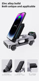 4-in-1 Car Wireless Charger with Clock for iPhone & Apple Watch AirPods