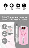 Professional 35,000RPM Rechargeable Nail Drill Machine