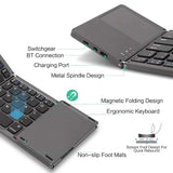 Mini Foldable Bluetooth Keyboard w/ Touchpad for Android iOS Windows PC