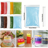 Candle Making Kit 5 Colors Granulated Sand Wax 500g + 20 Wicks