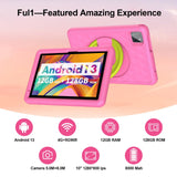 10.1 Inch Tablet for Kids, Android 13, Octa-Core, 4G LTE