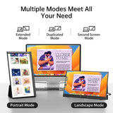 15.6" Portable Gaming Monitor | 1080P Extended Display for Laptop/Phone/Switch/PS5