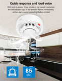 Tuya Smart WiFi Smoke Detector 85dB Alarm Fire Protection Sensor SmartLife App Control