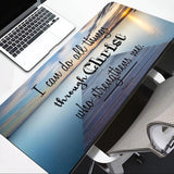 Christian Mouse Pad with Bible Verse – Non-Slip Rubber Base, Inspirational Gift, Office Desk Mat