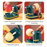 Portable Hand Crank Rotating Apple & Pear Peeler