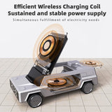 4-in-1 Car Wireless Charger with Clock for iPhone & Apple Watch AirPods