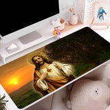Inspirational Faith Mouse Pad – Office Desk Accessory – Motivational Bible Art – Christian Gift Idea