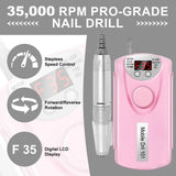 Professional 35,000RPM Rechargeable Nail Drill Machine
