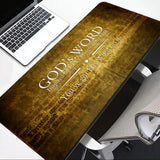 Christian Mouse Pad with Bible Verse – Non-Slip Rubber Base, Inspirational Gift, Office Desk Mat
