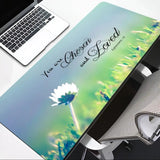 Christian Mouse Pad with Bible Verse – Non-Slip Rubber Base, Inspirational Gift, Office Desk Mat