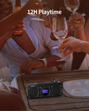 Portable Waterproof Bluetooth Speaker with FM Radio