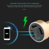 MaadZmec Tech 2 in 1 Aluminium 3 USB Car Charger