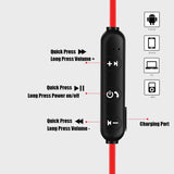 MaadZmec Tech Magnetic Wireless Bluetooth Earphone Stereo Sports Waterproof Earbuds Wireless in-ear Headset with Mic