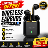 TWS Wireless Bluetooth Earbuds Sport Waterproof Headphones Mic