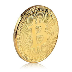 Gold Plated Bitcoin Coin Collectable