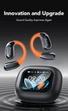 HTC AI Translator Wireless Earbuds | Bluetooth Sports Earphones w/ Glowing Earhook & Screen