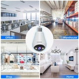 Lenovo 3MP WiFi Bulb Security Camera | Night Vision & Two-Way Audio