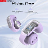 ERAZER Translator Earphones | Bluetooth 6.0 Wireless Sport Headphones w/ LCD
