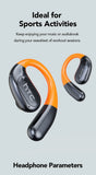HTC AI Translator Wireless Earbuds | Bluetooth Sports Earphones w/ Glowing Earhook & Screen