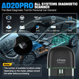 Universal Car Diagnostic Scan Tool AD20 Pro Mini Bluetooth 5.0 OBD2 Scanner