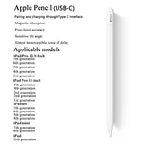 Apple Pencil Pro 1st/2nd Gen USB-C Stylus Pen for iPad Air, Pro, Mini | Power Display, Fast Charging
