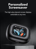 HTC AI Translator Wireless Earbuds | Bluetooth Sports Earphones w/ Glowing Earhook & Screen