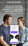 HTC Translator Bluetooth 6.0 Wireless Earphones | Real-Time Translation Headphones, IPX4 Waterproof, Long Battery Life