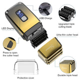 Hatteker Electric Shaver | Triple Blade Waterproof Razor for Men LCD Display