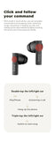 HTC AI Translator Wireless Earbuds | Bluetooth V6 TWS Sports Headphones w/ Noise Reduction Mic