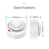 Tuya Smart WiFi Smoke Detector 85dB Alarm Fire Protection Sensor SmartLife App Control