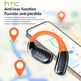 HTC AI Translator Wireless Earbuds | Bluetooth Sports Earphones w/ Glowing Earhook & Screen