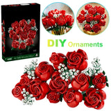 Artificial Rose Bouquet Building Blocks