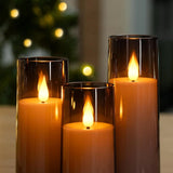 3pcs LED Flameless Candles Set