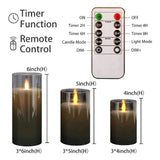 3pcs LED Flameless Candles Set