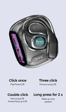 HTC Translator Wireless Headphones | Bluetooth 6.0 OWS Earphones w/ Touch Screen & Long Battery