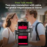 HTC AI Translator Wireless Earbuds | Bluetooth V6 TWS Sports Headphones w/ Noise Reduction Mic