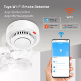 Tuya Smart WiFi Smoke Detector 85dB Alarm Fire Protection Sensor SmartLife App Control