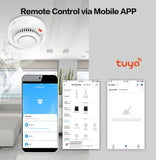 Tuya Smart WiFi Smoke Detector 85dB Alarm Fire Protection Sensor SmartLife App Control
